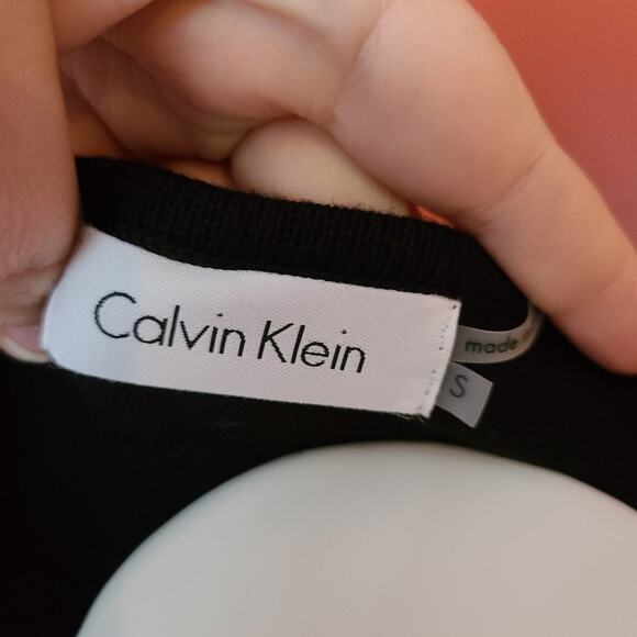 Calvin Klein Black and Blue Striped Tank Top - Picture 3 of 3